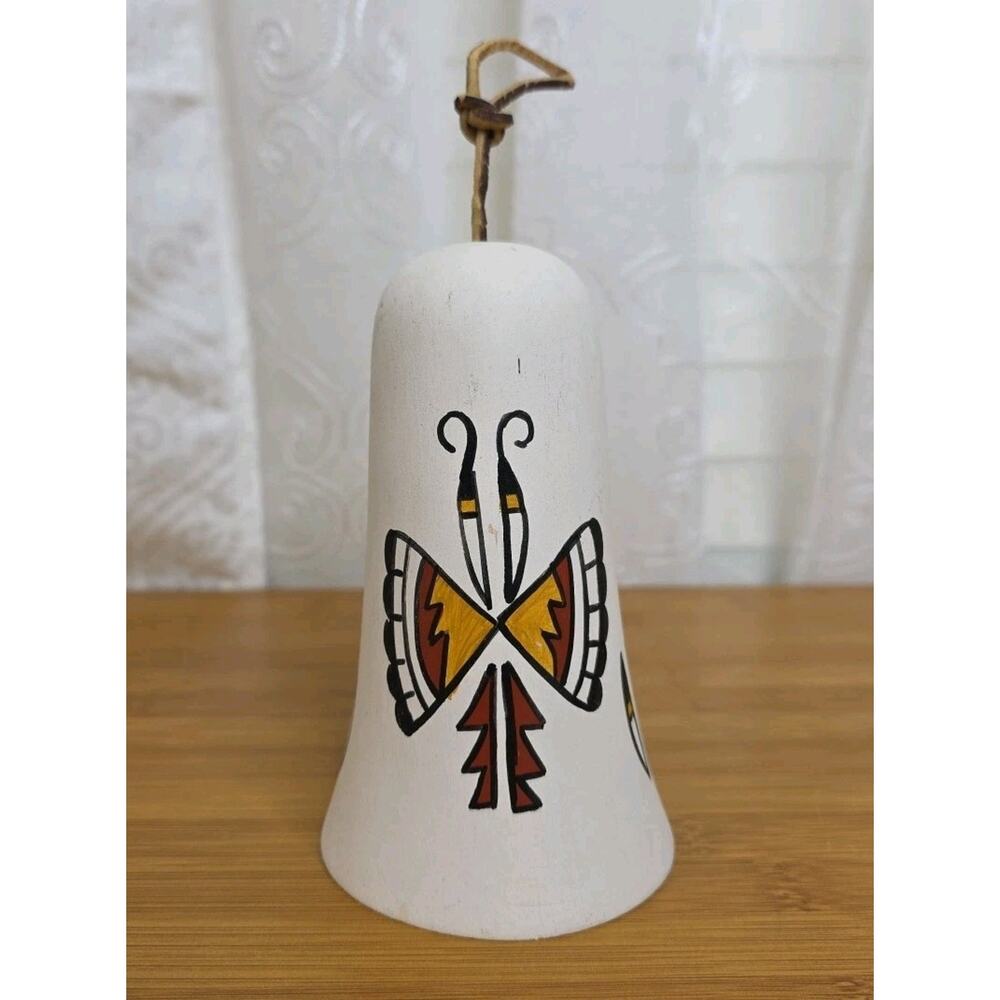Vintage Southwest Garden Bell Wind Chime Hand Painted